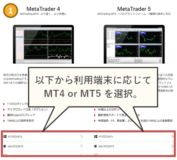 MT4MT5ダウンロード手順説明1