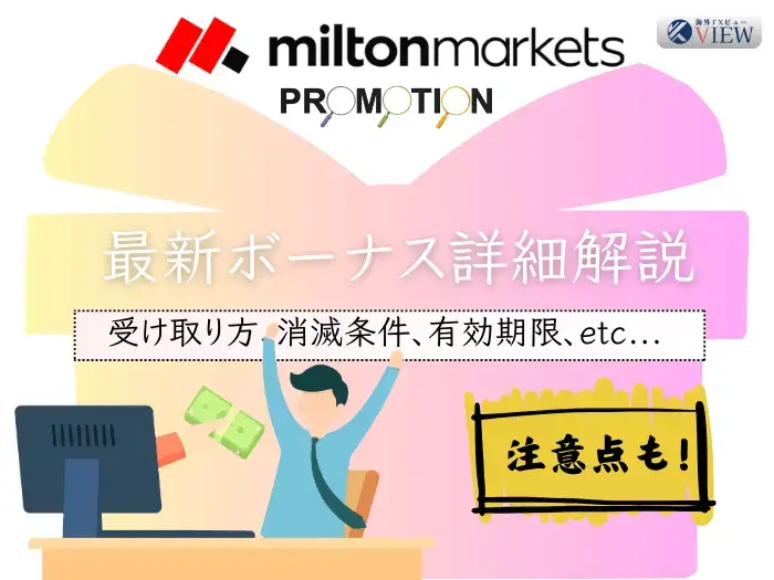 MiltonMarketsボーナスキャンペーン