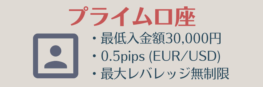 LandFXのプライム口座
