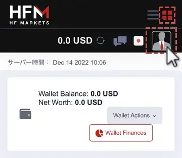 HFMデモ口座-資金追加1