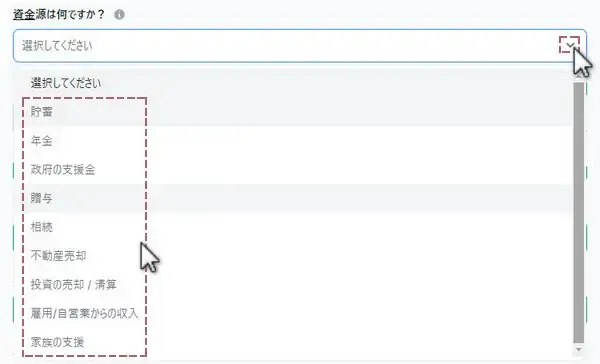 資金源の選択