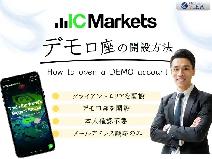 ICMarketsのデモ口座を開設する方法