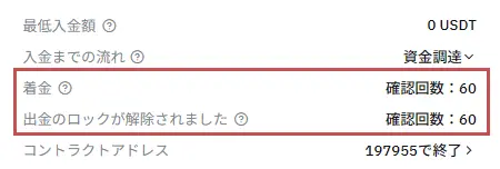 Bybitへ暗号資産を送金する際の確認回数
